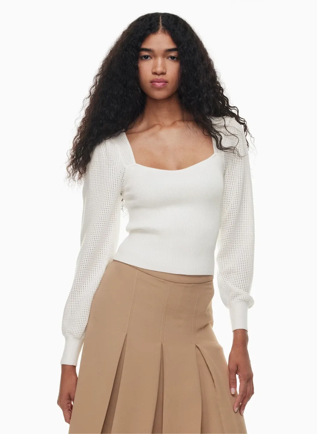 Wilfred Free Lyssa Knit Top - Off White image indicator(3)