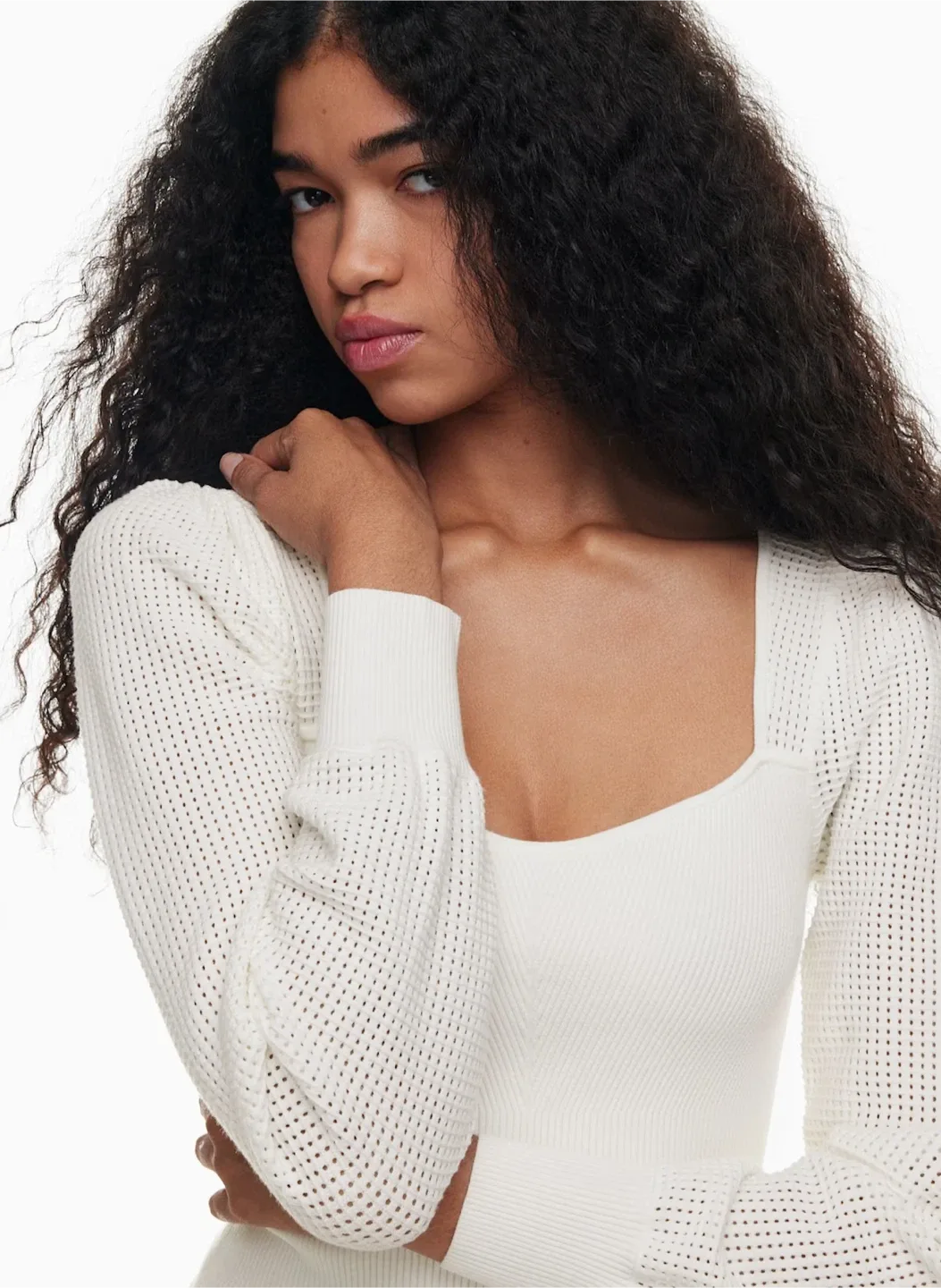 Wilfred Free Lyssa Knit Top - Off White image indicator(2)