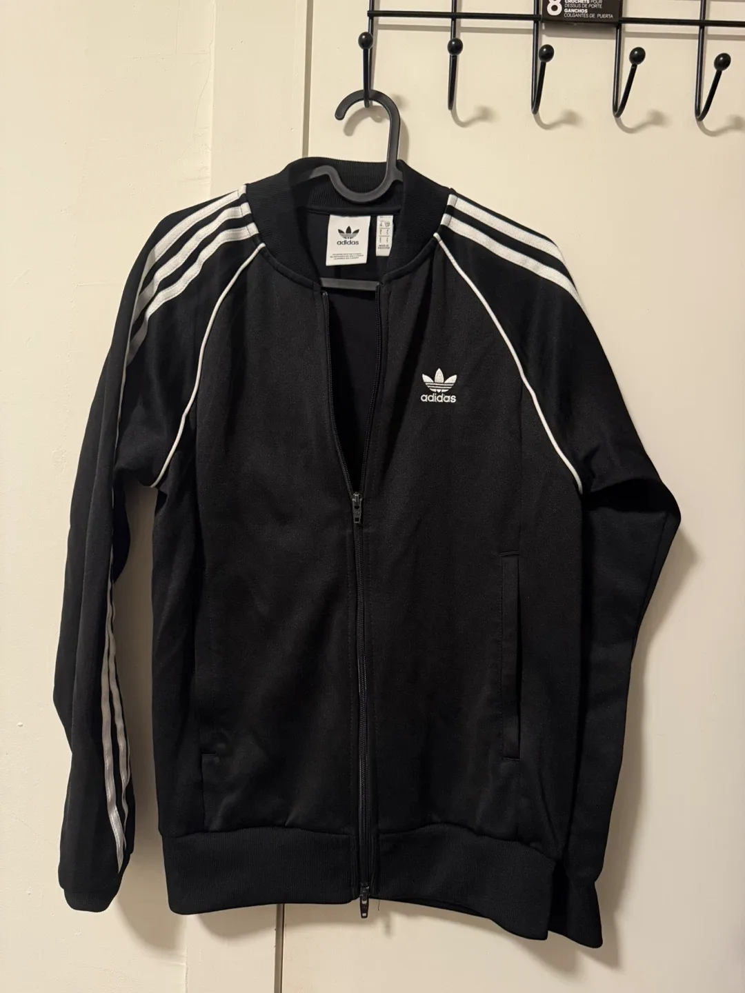 Adidas Black Track Jacket Size S thumbnail
