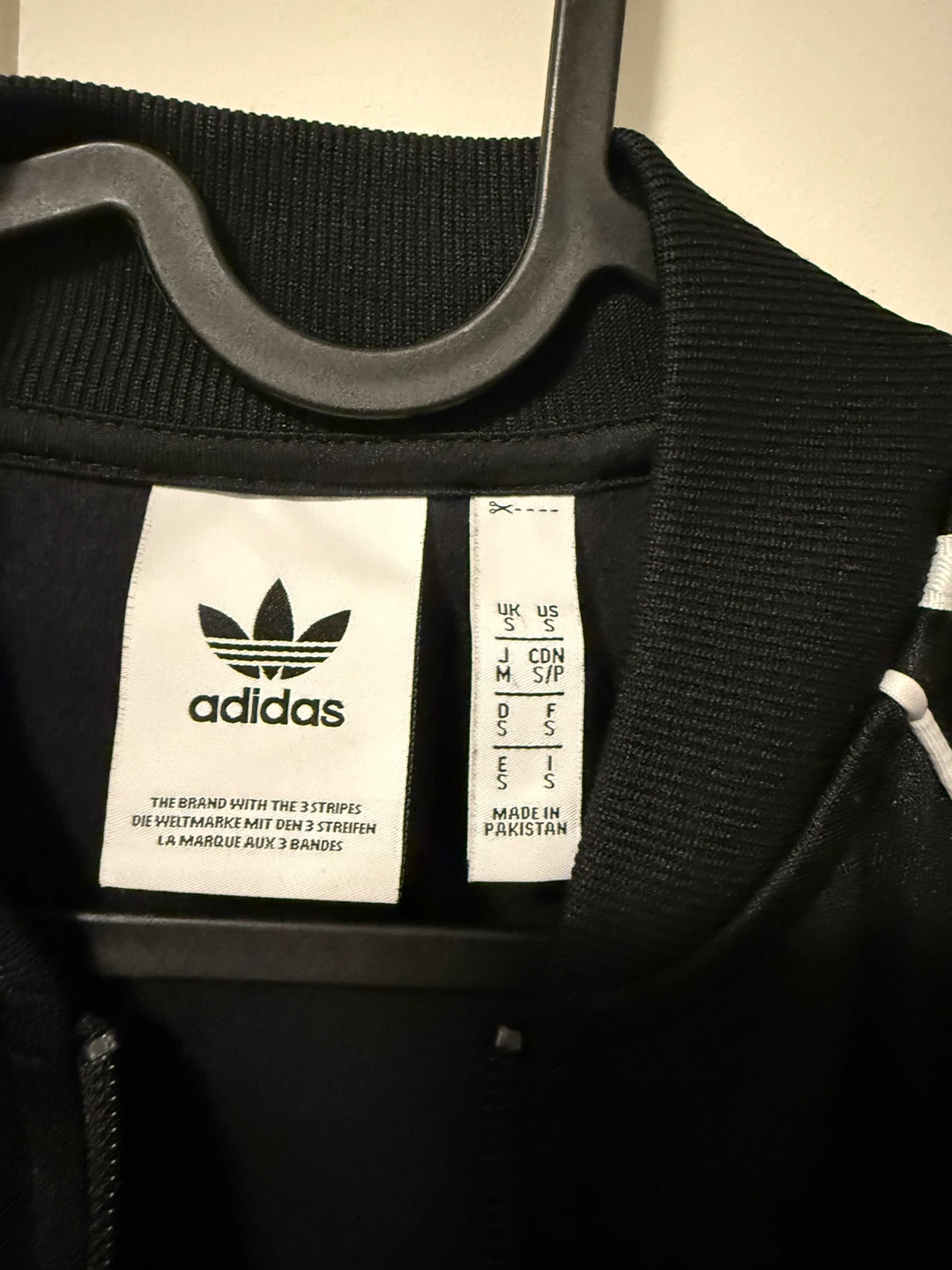 Adidas Black Track Jacket Size S - photo 2