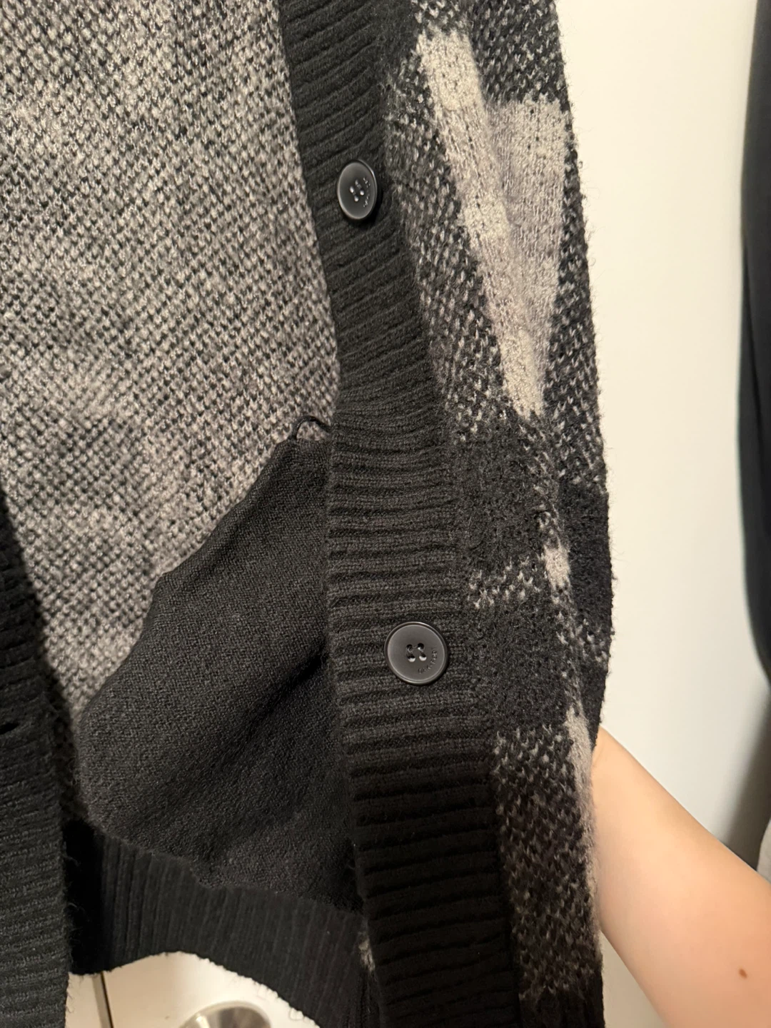 Oak + Fort Plaid Cardigan - Size XS - photo 3