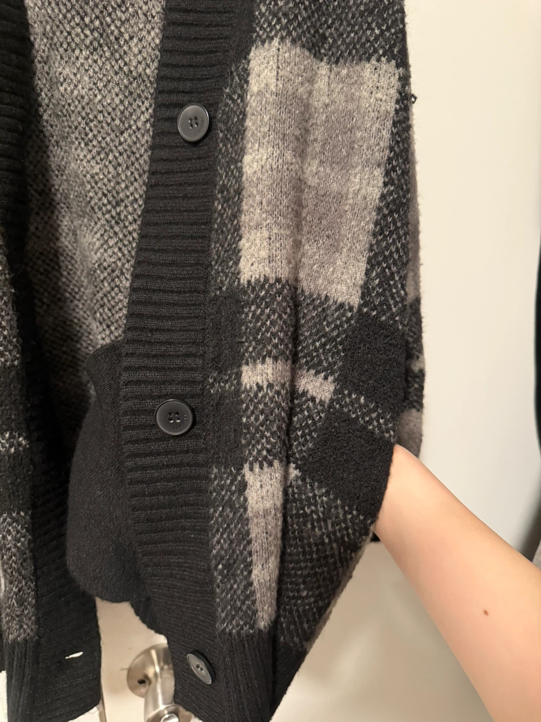Oak + Fort Plaid Cardigan - Size XS - photo 4
