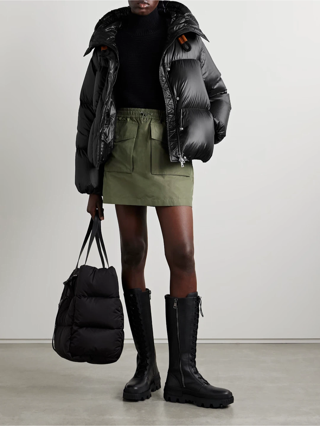 Moncler Black Padded Down Jacket - photo 3