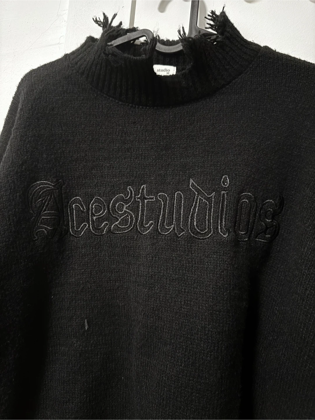 Acestudios Black Distressed Sweater - photo 2