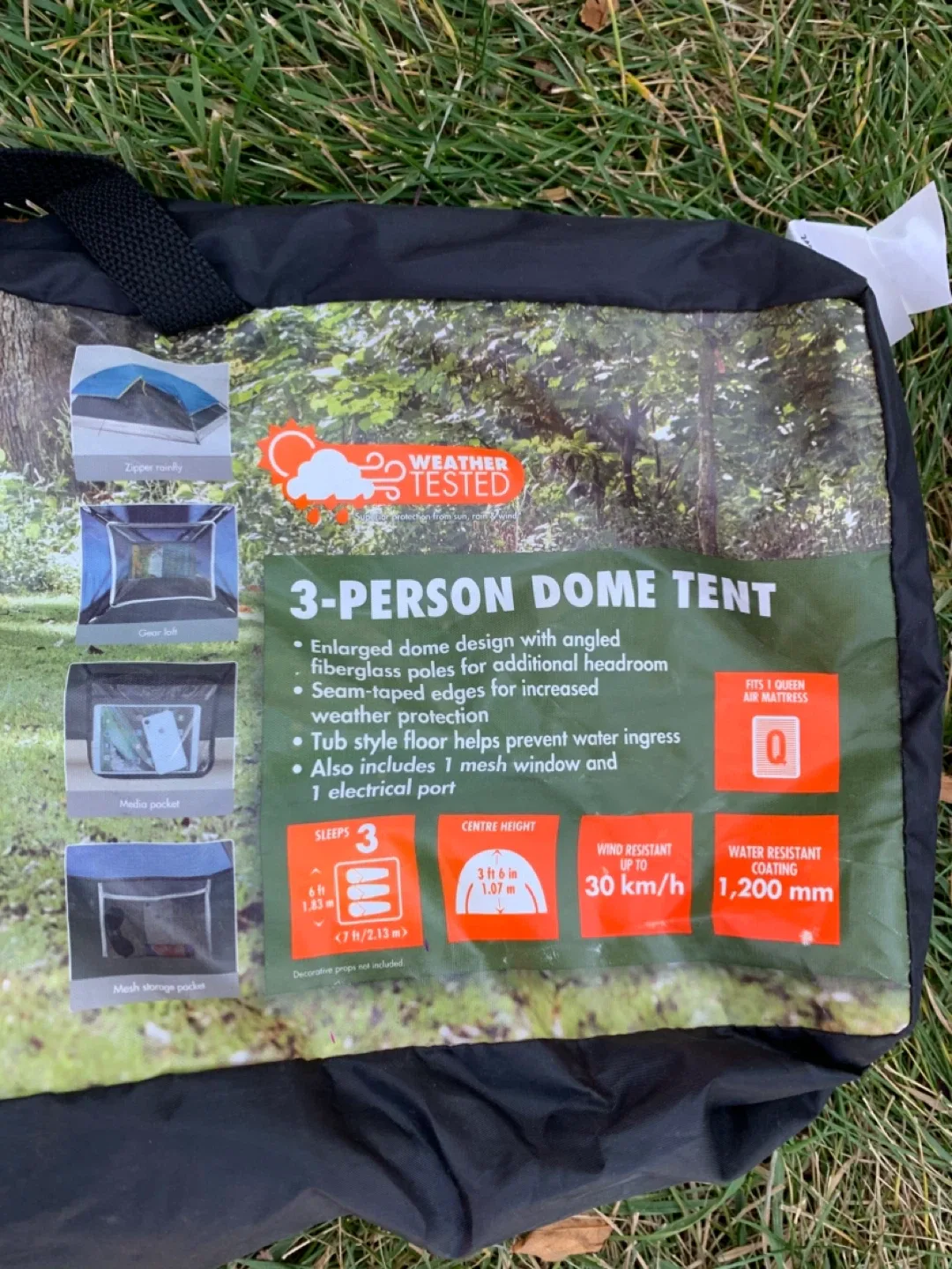 3-Person Dome Tent - front zipper broken / camping tents image indicator(4)