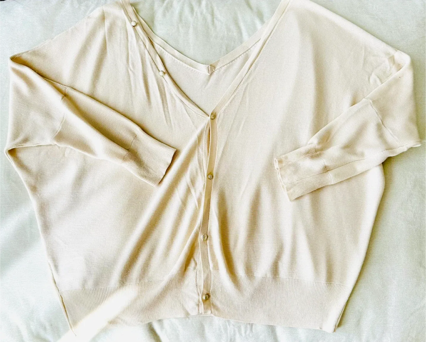 BA&SH Beige Knit Cardigan image indicator(3)