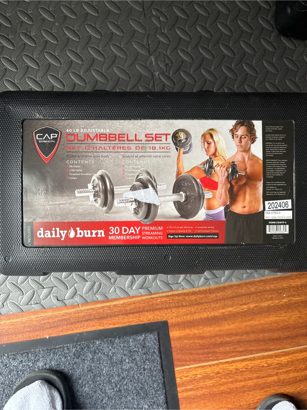 CAP Strength 40lb Adjustable Dumbbell Set - photo 4