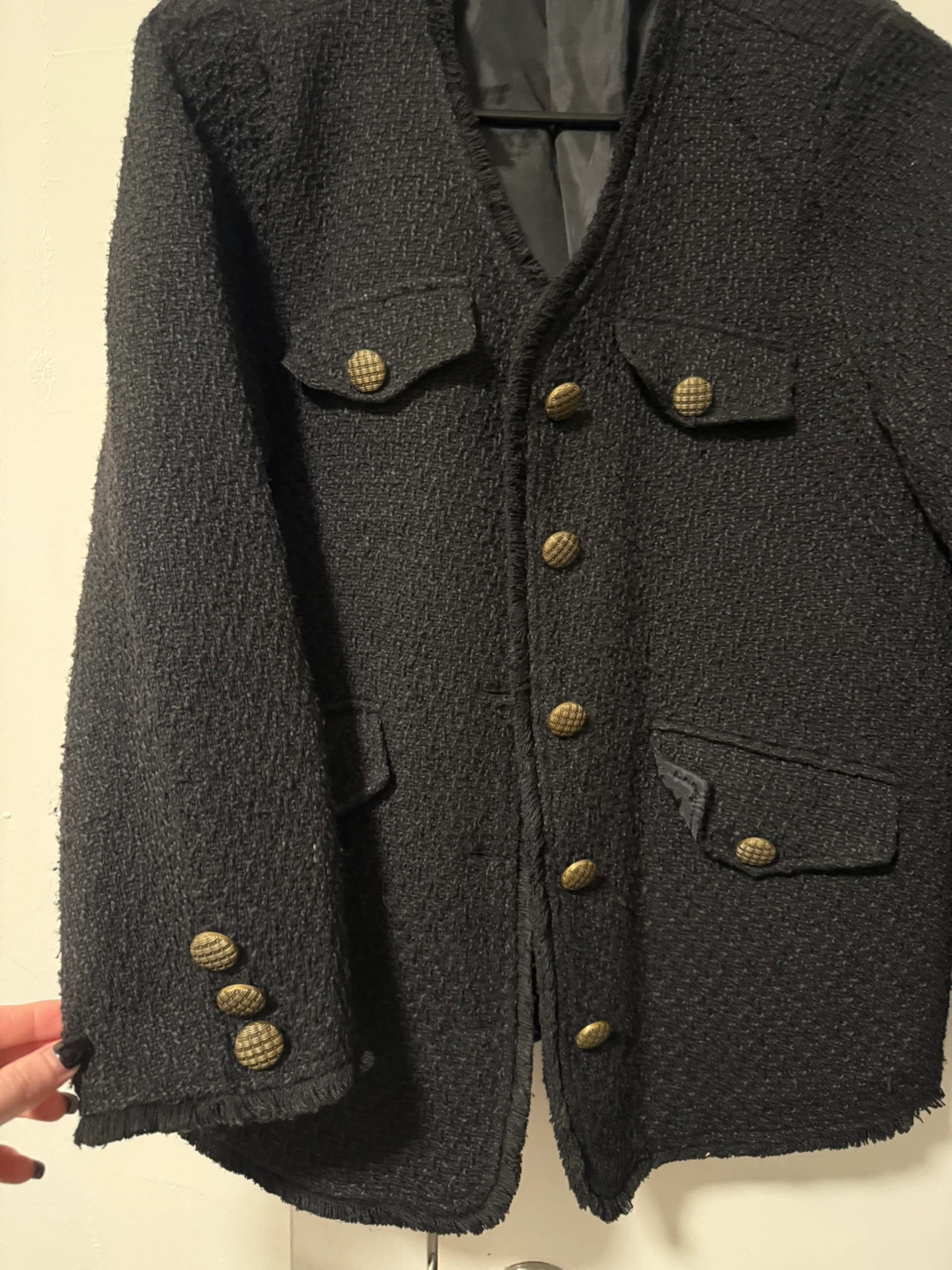 Black Tweed Jacket - photo 2