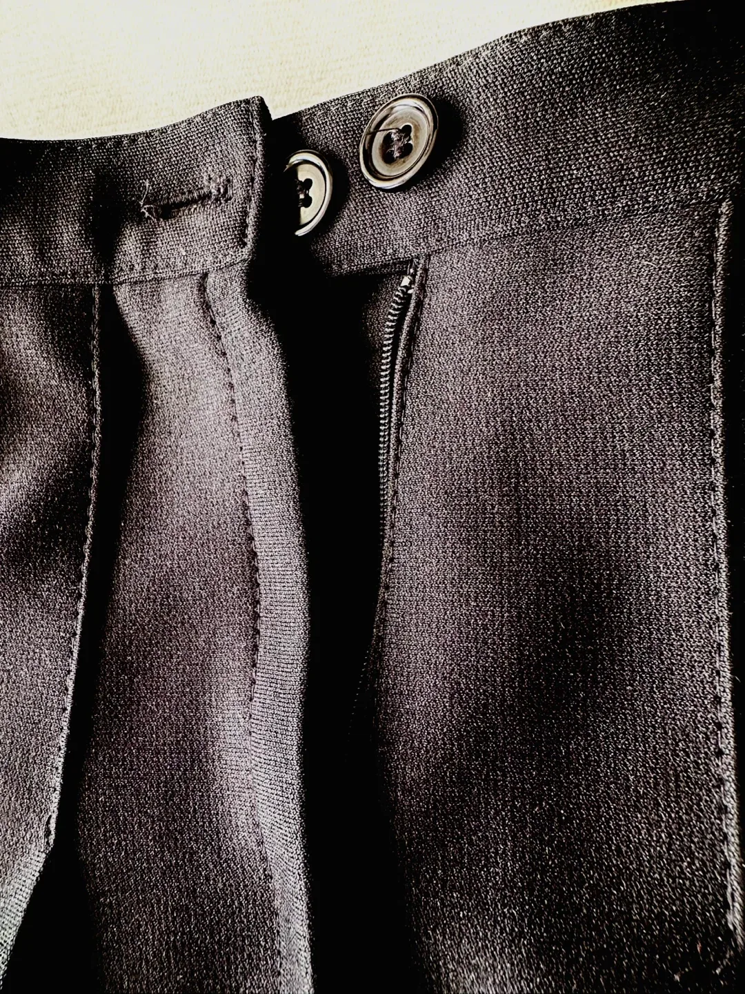 Pleated Mini Skirt - Black with Gold & Red Trim image indicator(4)