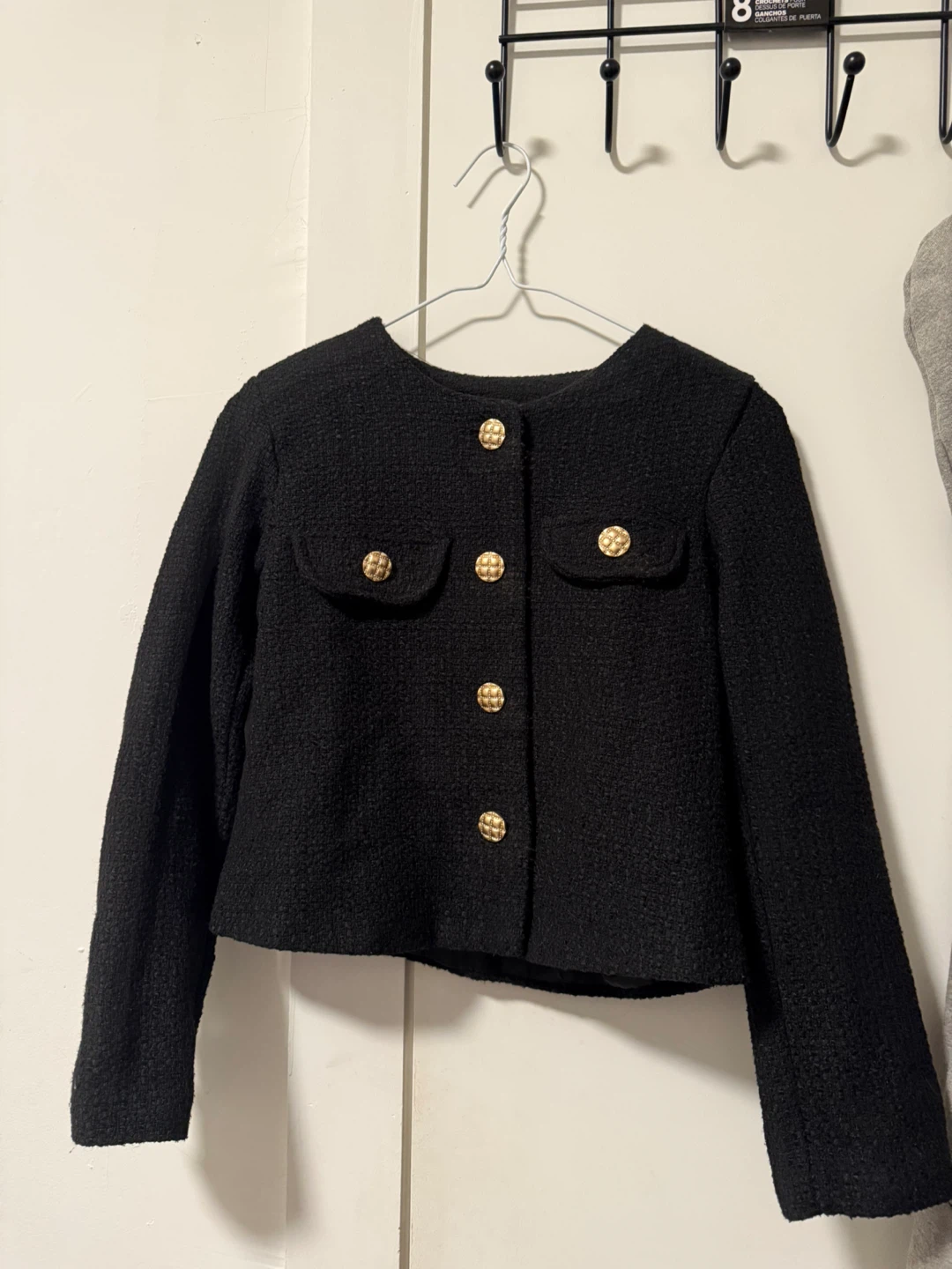 Black Tweed Jacket - Size S
