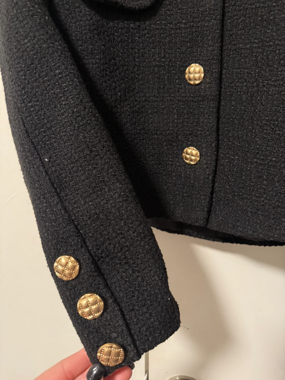 Black Tweed Jacket - Size S - photo 2