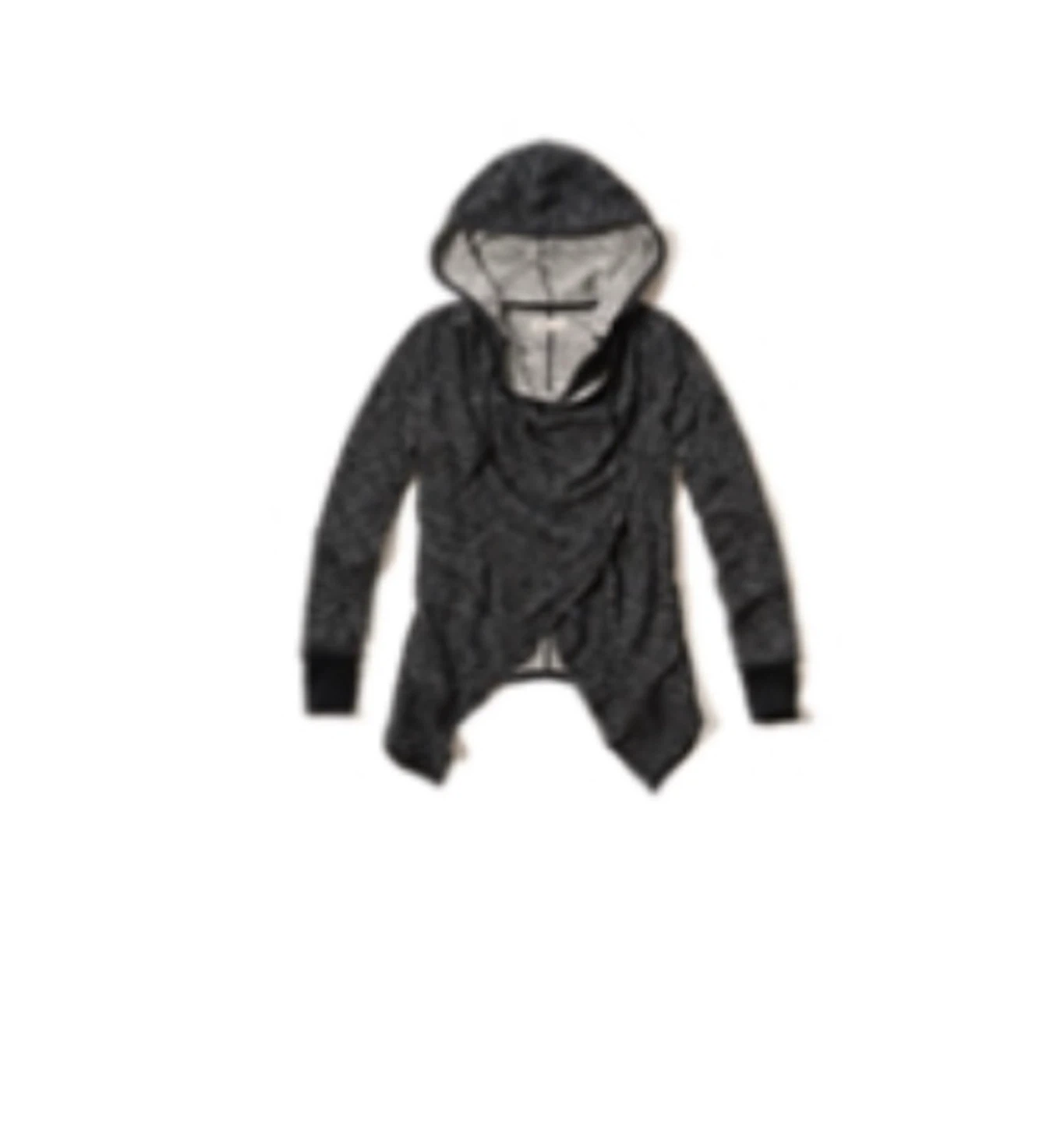 Drapey Terry Hoodie colour Marble black