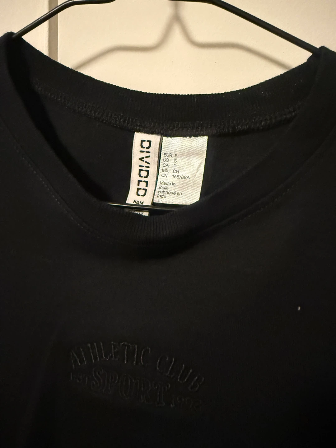 H&M Divided Black Athletic Club Crop Top - Size S - photo 2