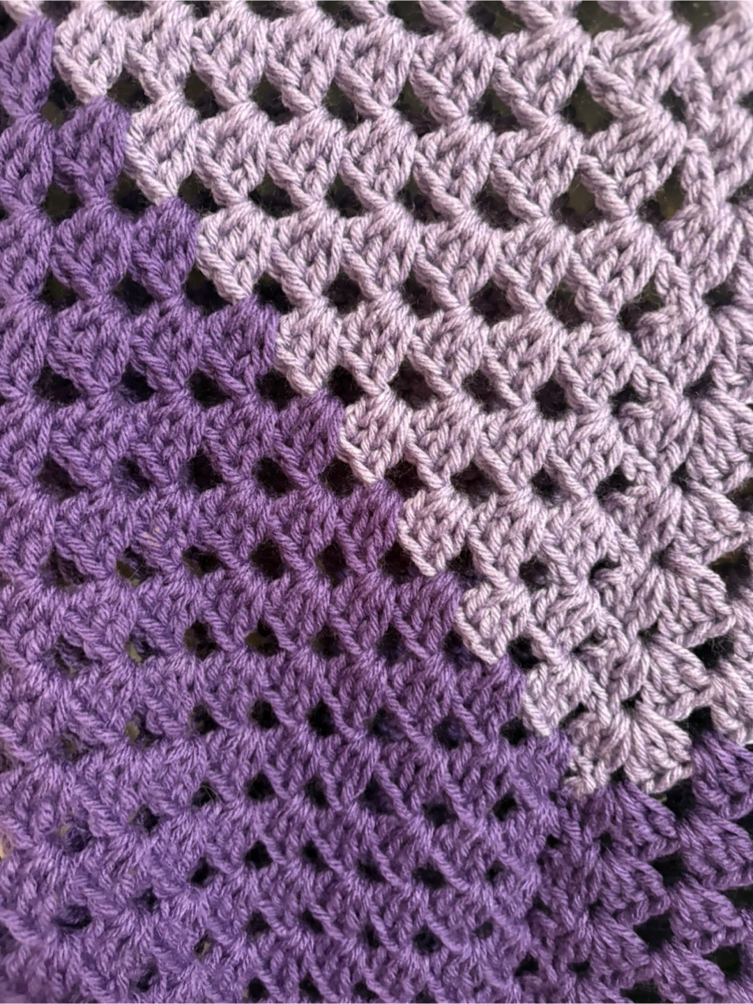 Handmade Crocheted Poncho - Purple - photo 4