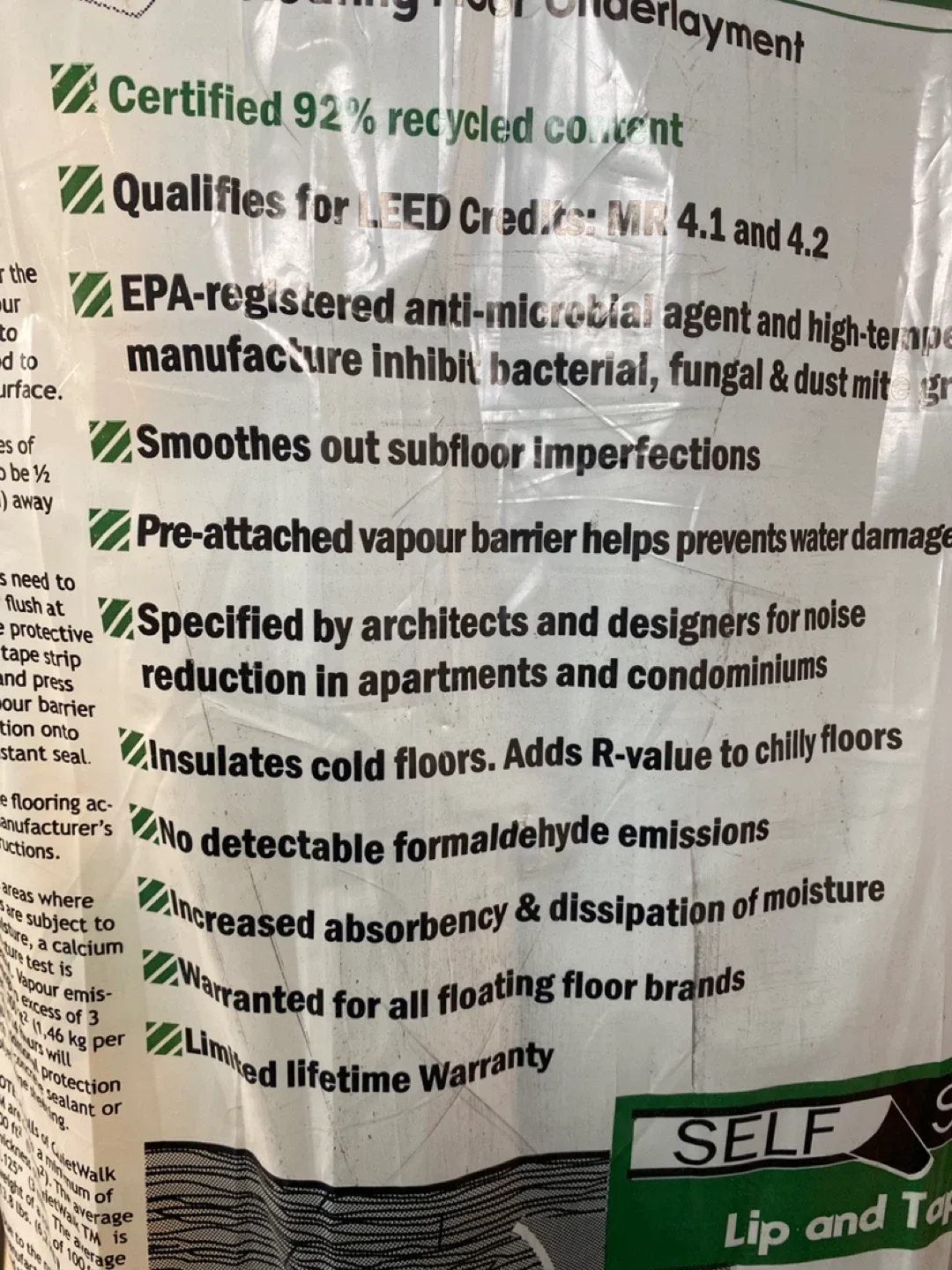 QuietWalk Quickstyle Underlayment 100 sq ft image indicator(2)