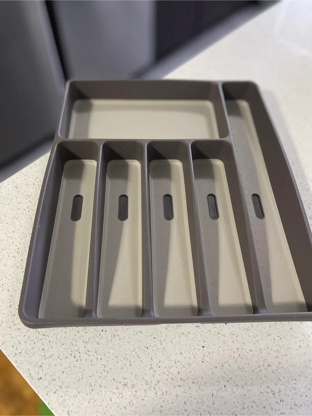 Expandable Utensil Tray - Grey