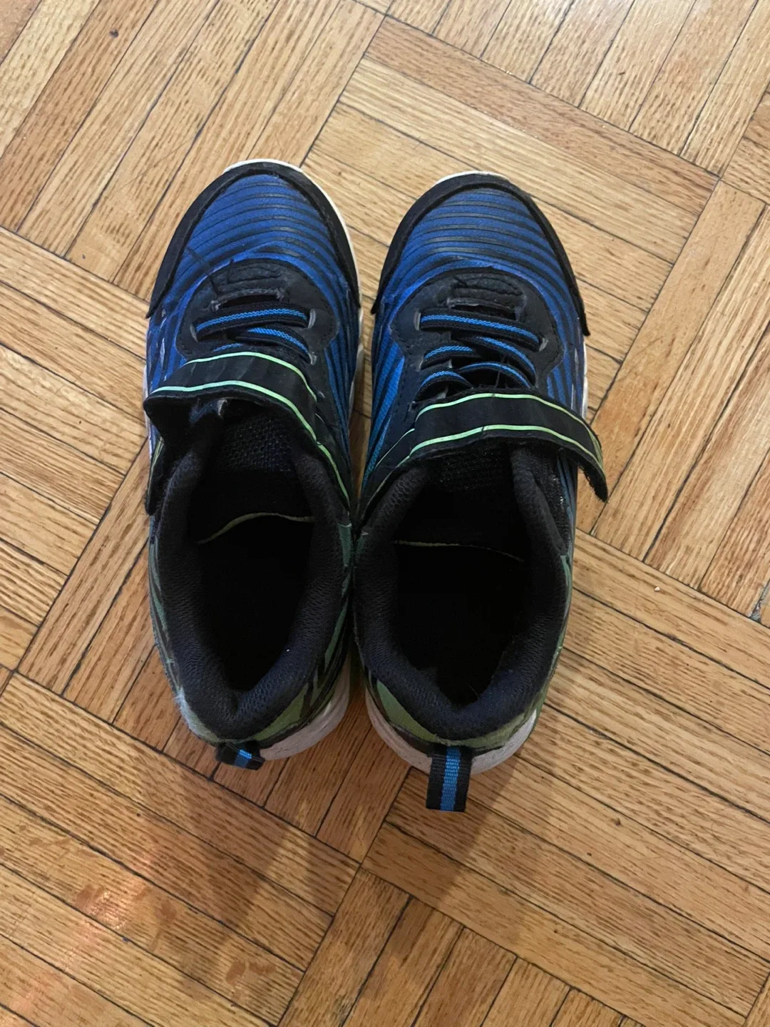 Kids Blue & Black Sneakers thumbnail