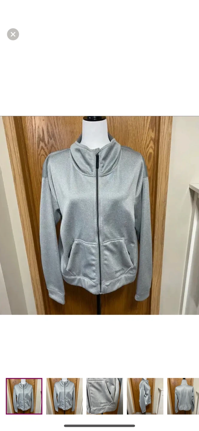 Bench Gray Bomber Jacket with High Collar