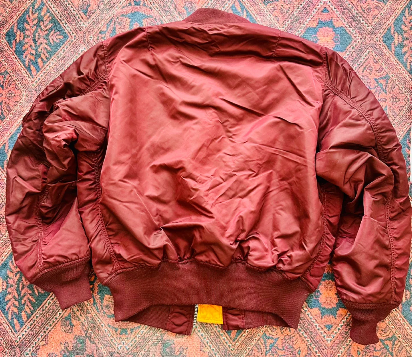 Alpha Industries Burgundy Bomber Jacket image indicator(3)