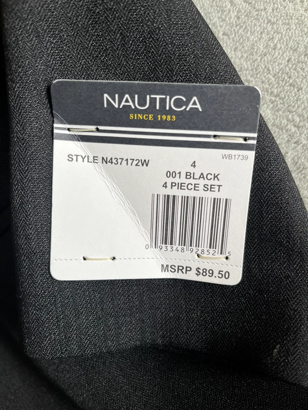 Kids Nautica Black Suit Jacket - Size 4 (New) image indicator(2)