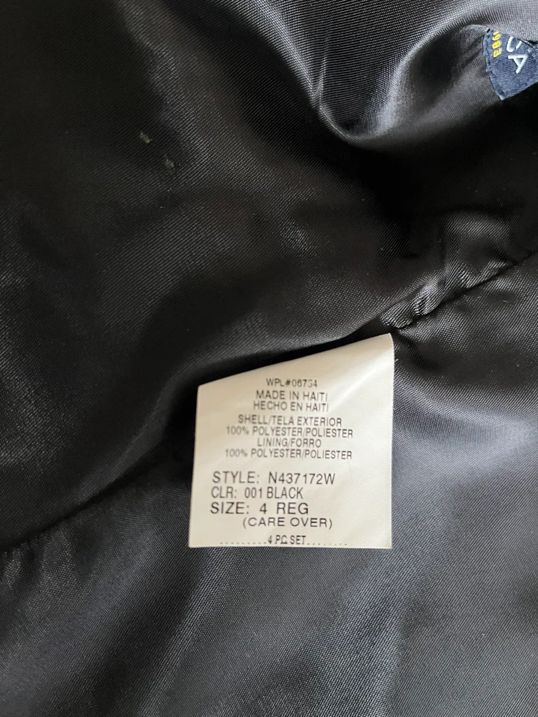 Kids Nautica Black Suit Jacket - Size 4 (New) image indicator(3)