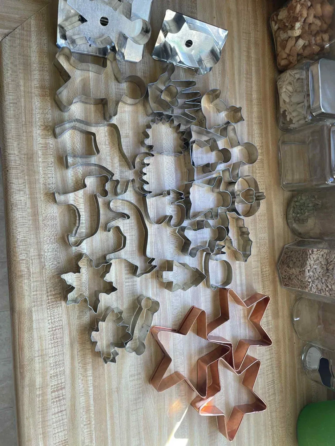 Holiday themed cookie cutters