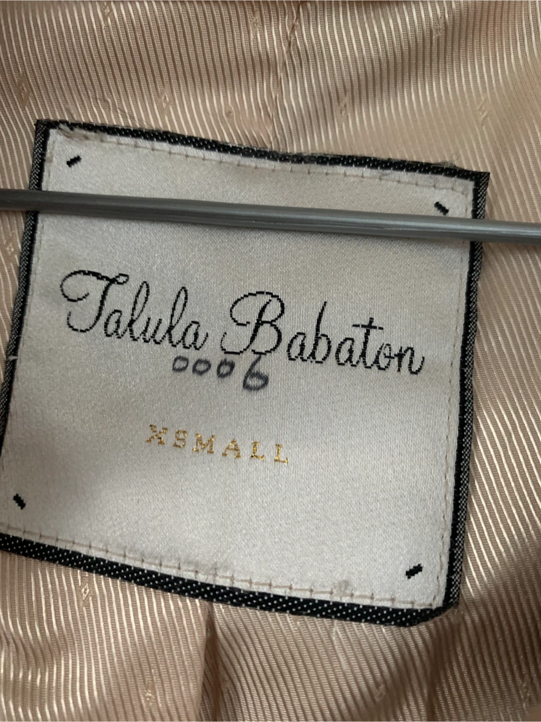 Talula Babaton XS Beige Trench Coat - photo 2