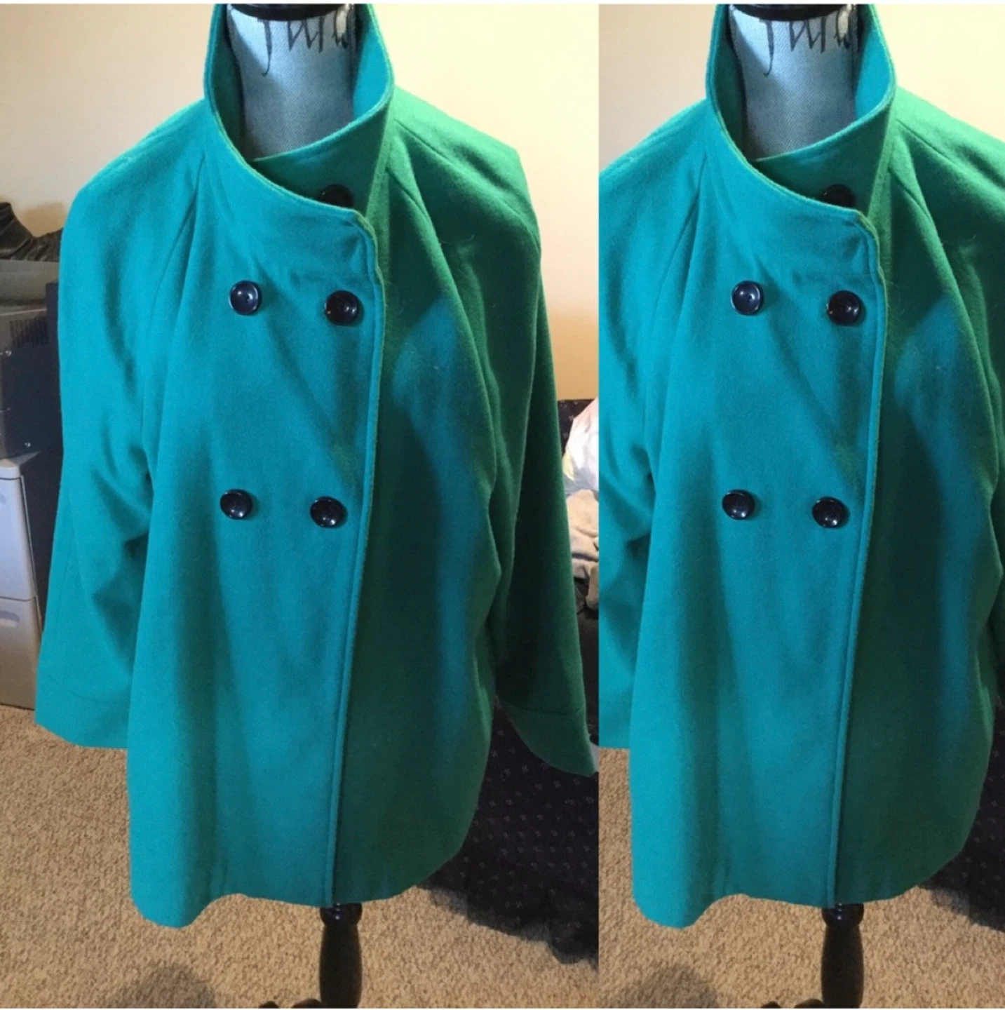 Plus size green winter coat - photo 2