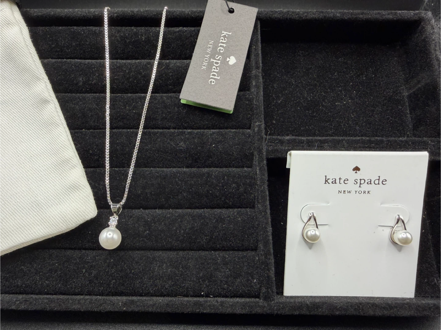 Kate Spade Pearl Pendant Necklace & Earrings Set - photo 2