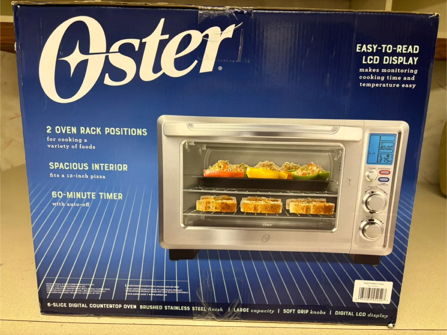 Oster 6-Slice Digital Countertop Oven New!