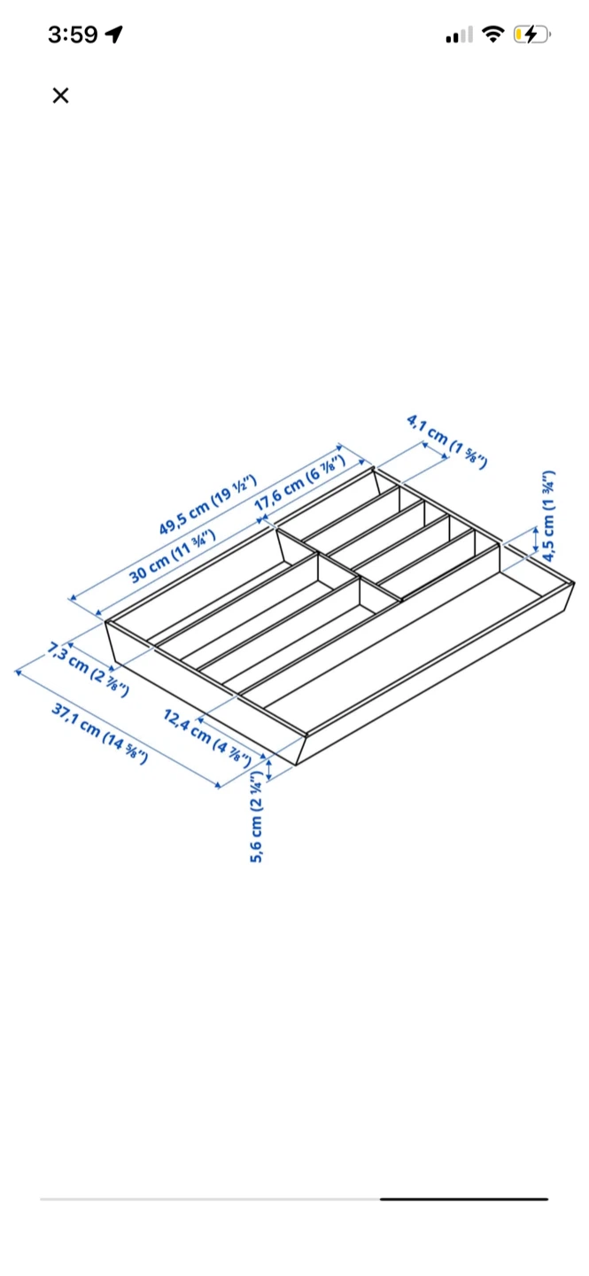 IKEA UPPÄTERA Cutlery Tray - Bamboo - photo 3