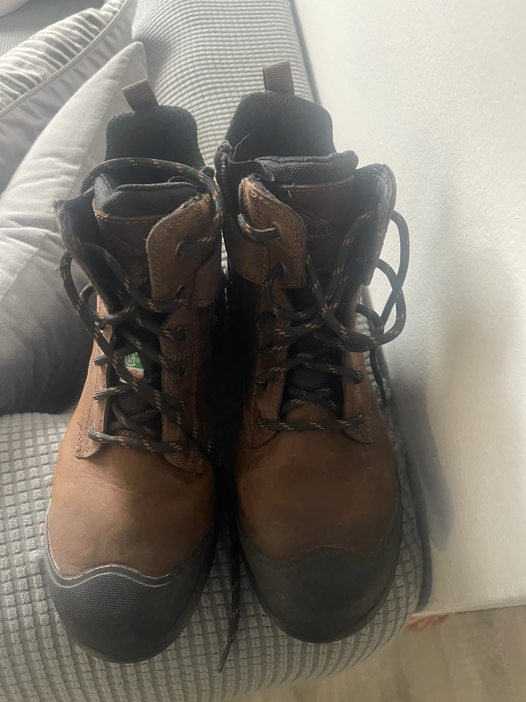 Osprey Brown Leather Work Boots - Size 9