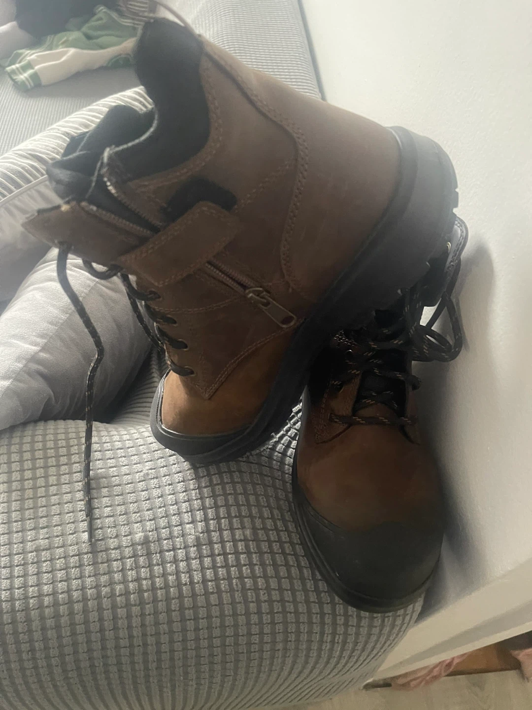 Osprey Brown Leather Work Boots - Size 9 - photo 4
