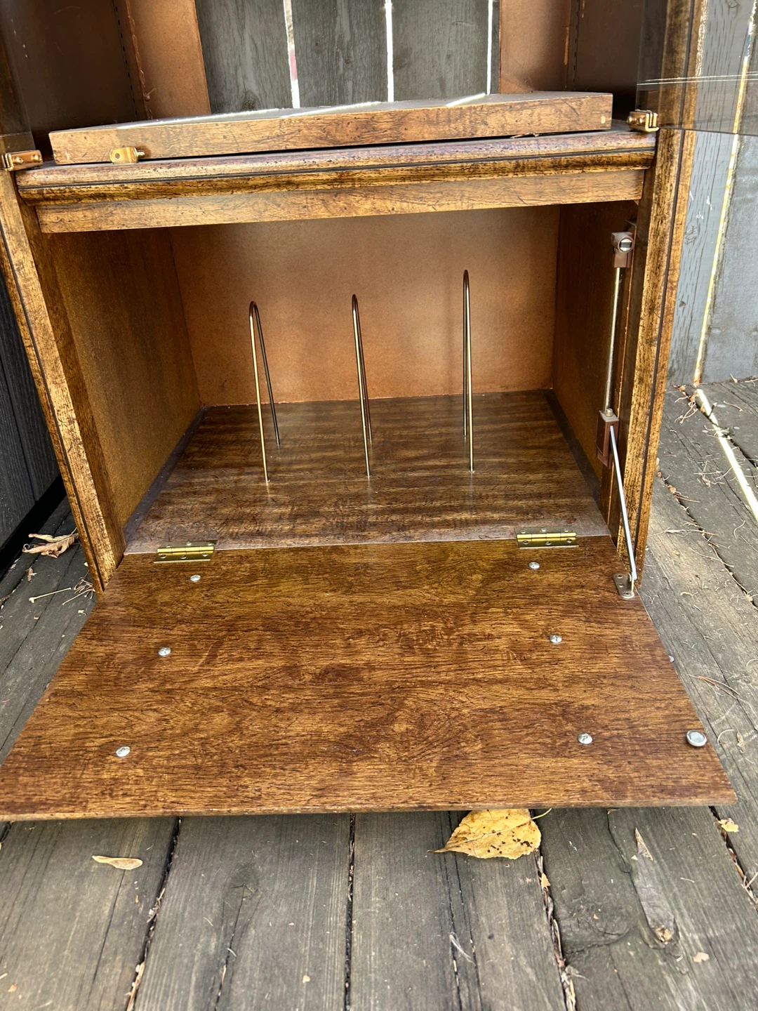 Wooden Display Cabinet with Glass Doors - photo 4