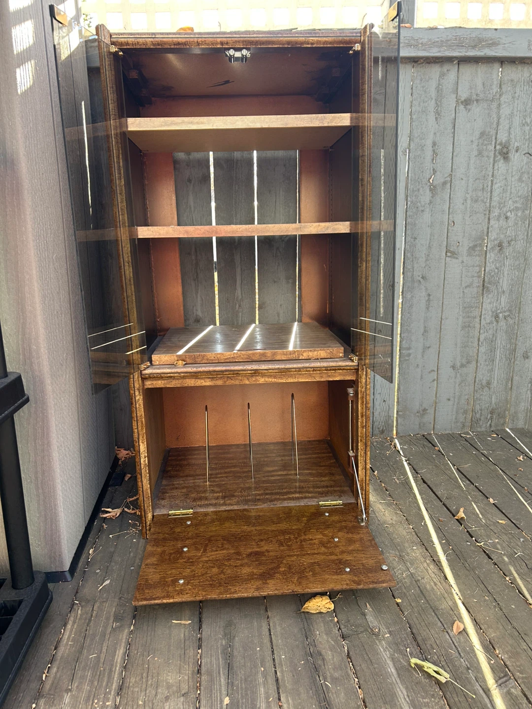 Wooden Display Cabinet with Glass Doors - photo 3