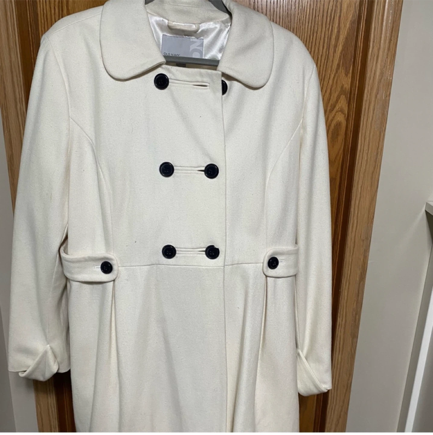 Elegant cream dressy Women's Coat - photo 5