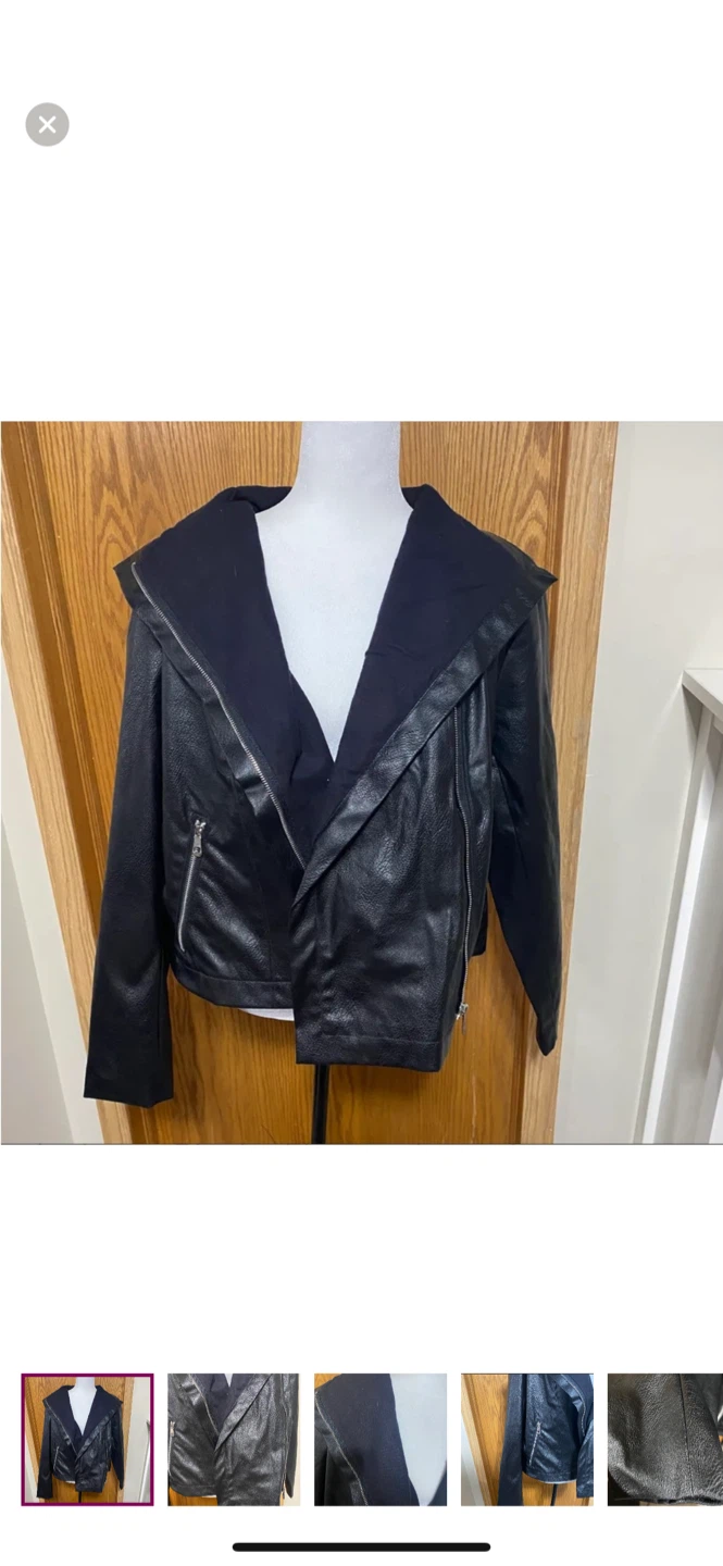FAUX leather Moro jacket