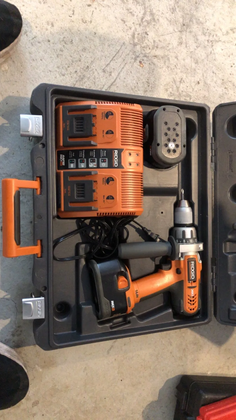 Ridgid Drill Set with Case
