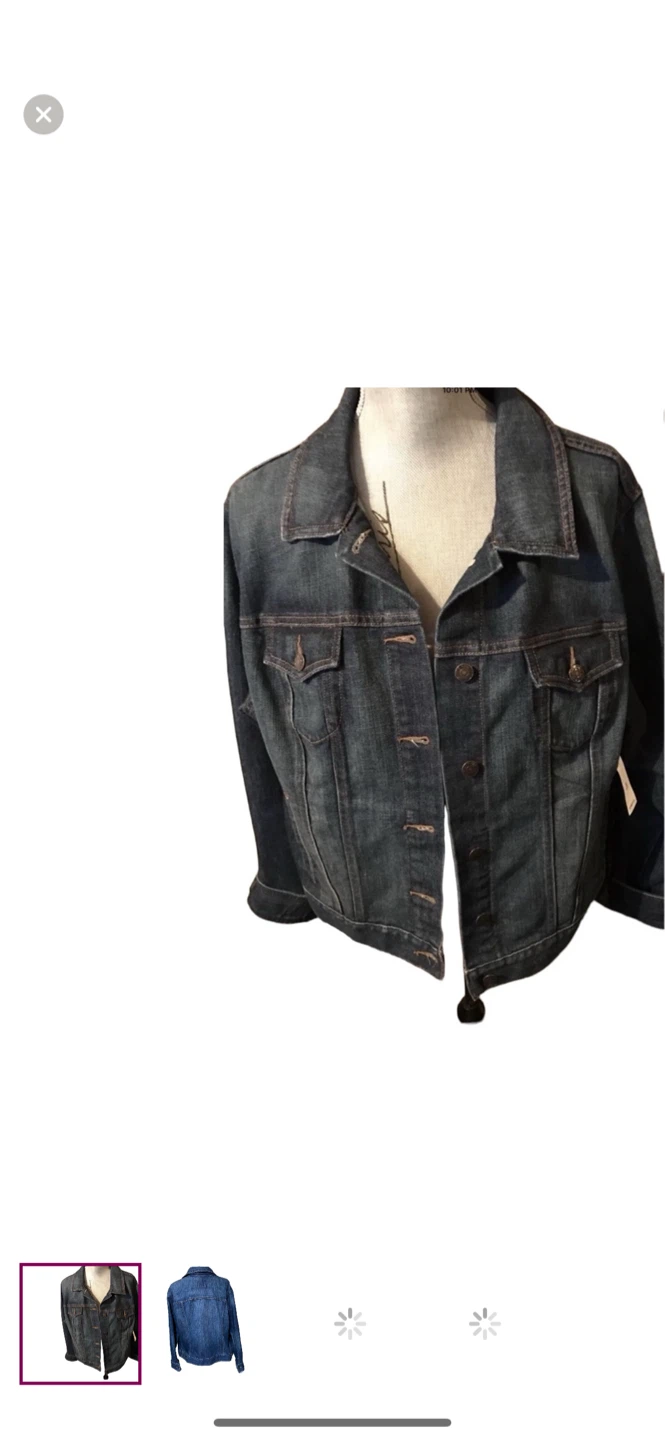Plus size jean jacket really cute