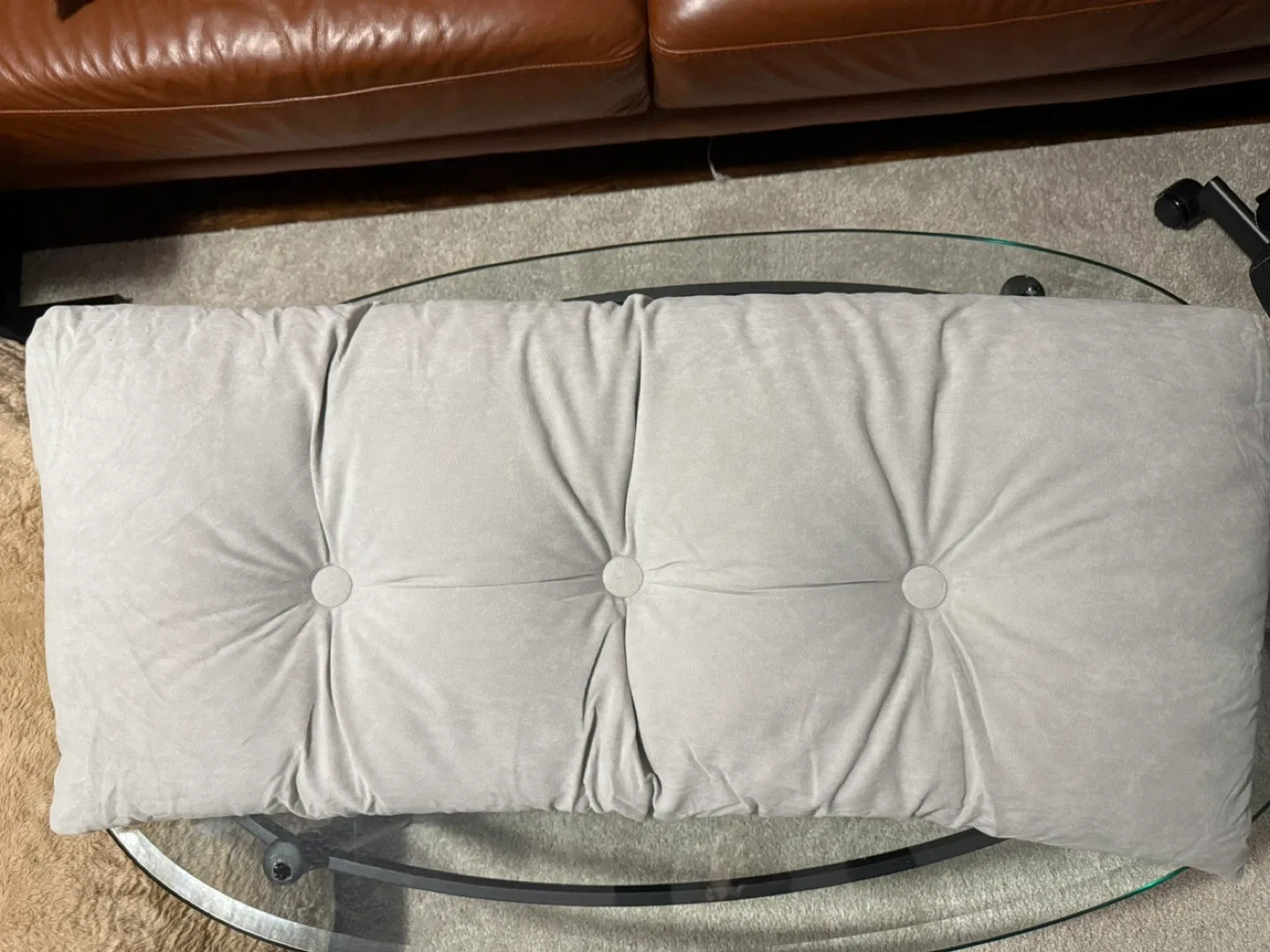 Grey Headboard Pillow – Twin Size (39”×15.7”×5”) image indicator(5)