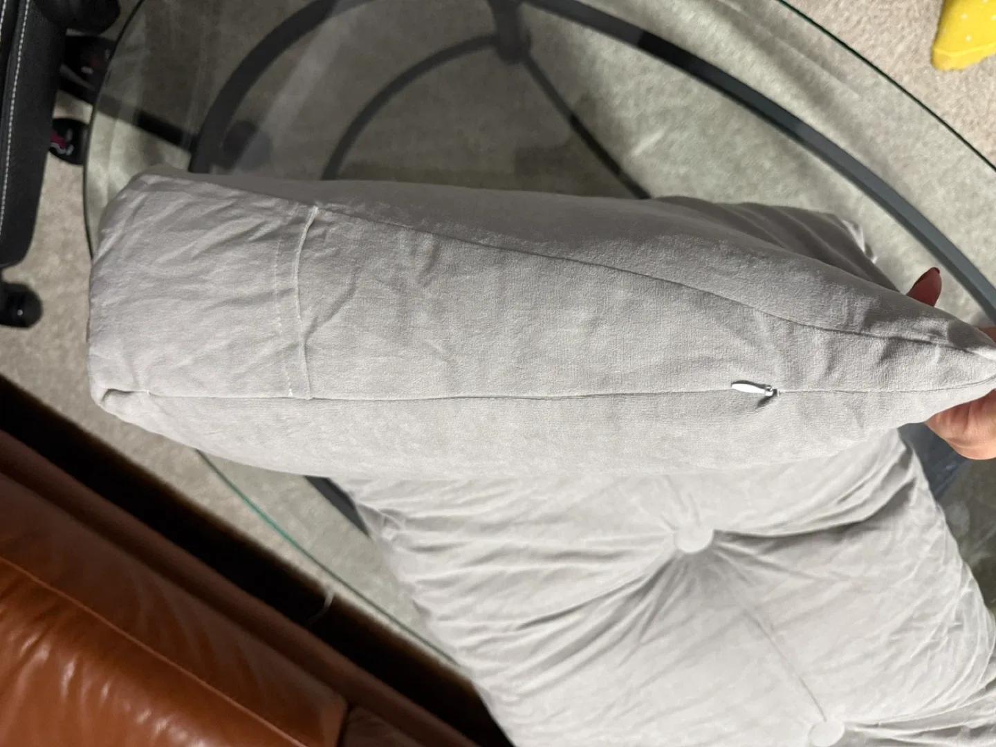 Grey Headboard Pillow – Twin Size (39”×15.7”×5”) image indicator(6)