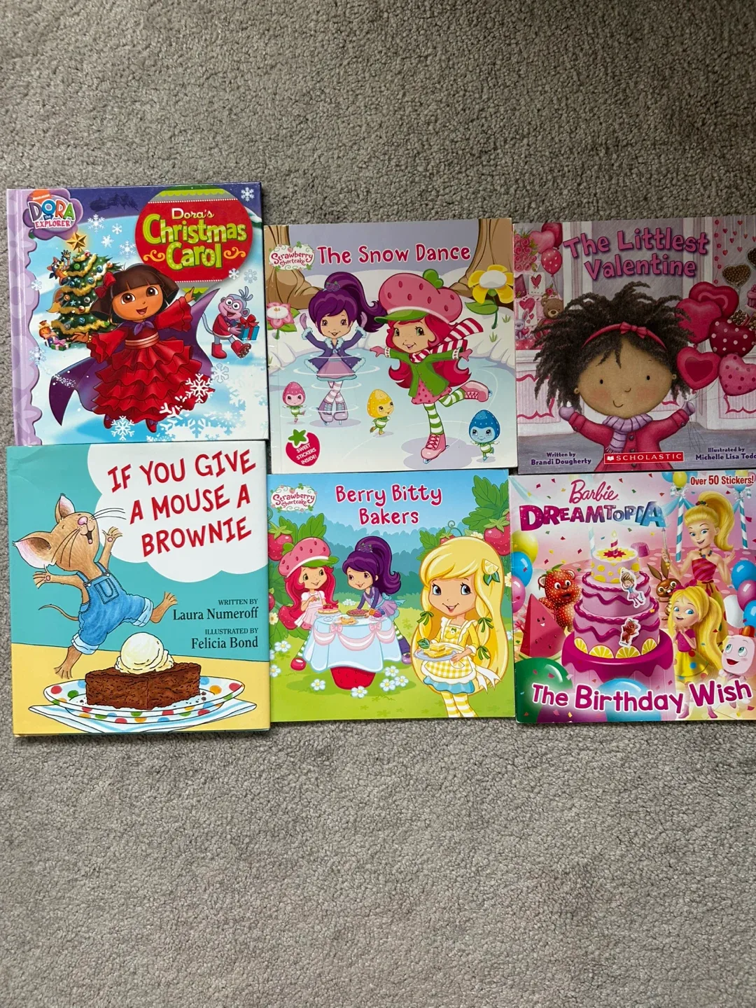 Kids' Books: Dora, Strawberry Shortcake, Barbie thumbnail