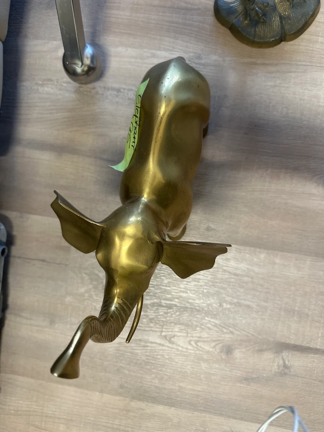 Brass Elephant Figurine Vintage - photo 3