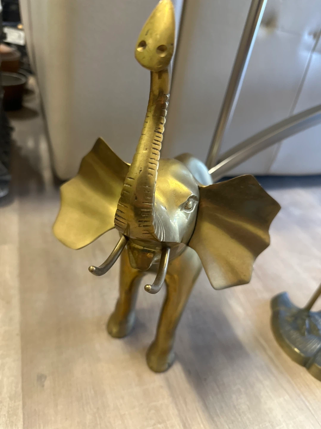 Brass Elephant Figurine Vintage - photo 4