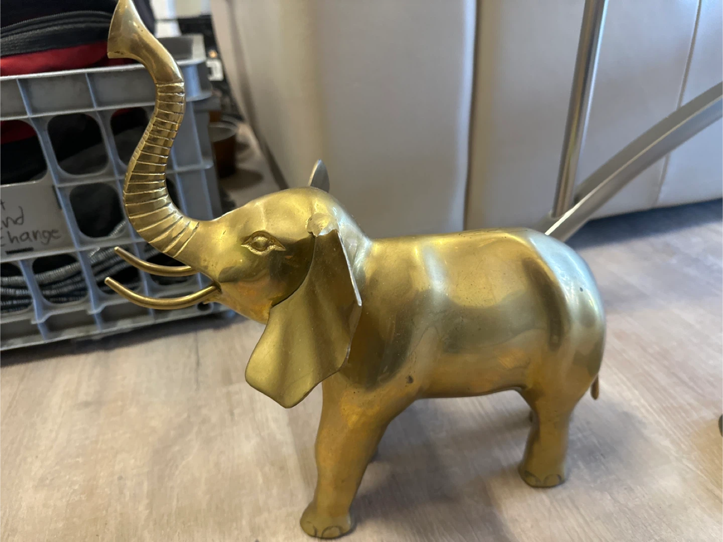 Brass Elephant Figurine Vintage - photo 2