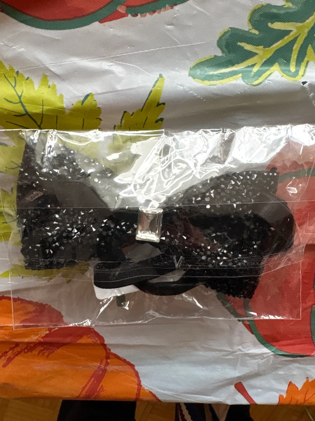 New Black Rhinestone Bow Tie - Men's Party