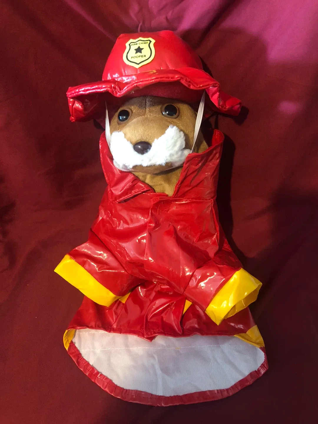 Dog Firefighter Costume - Small thumbnail