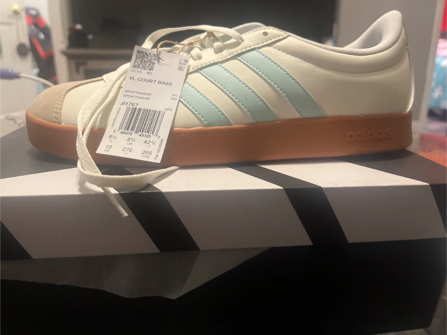 Adidas VL Court Base Shoes - Size 10