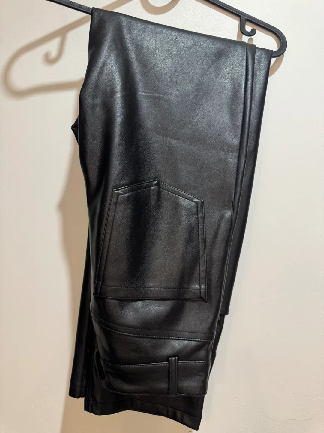 Faux Leather Pants - Black thumbnail