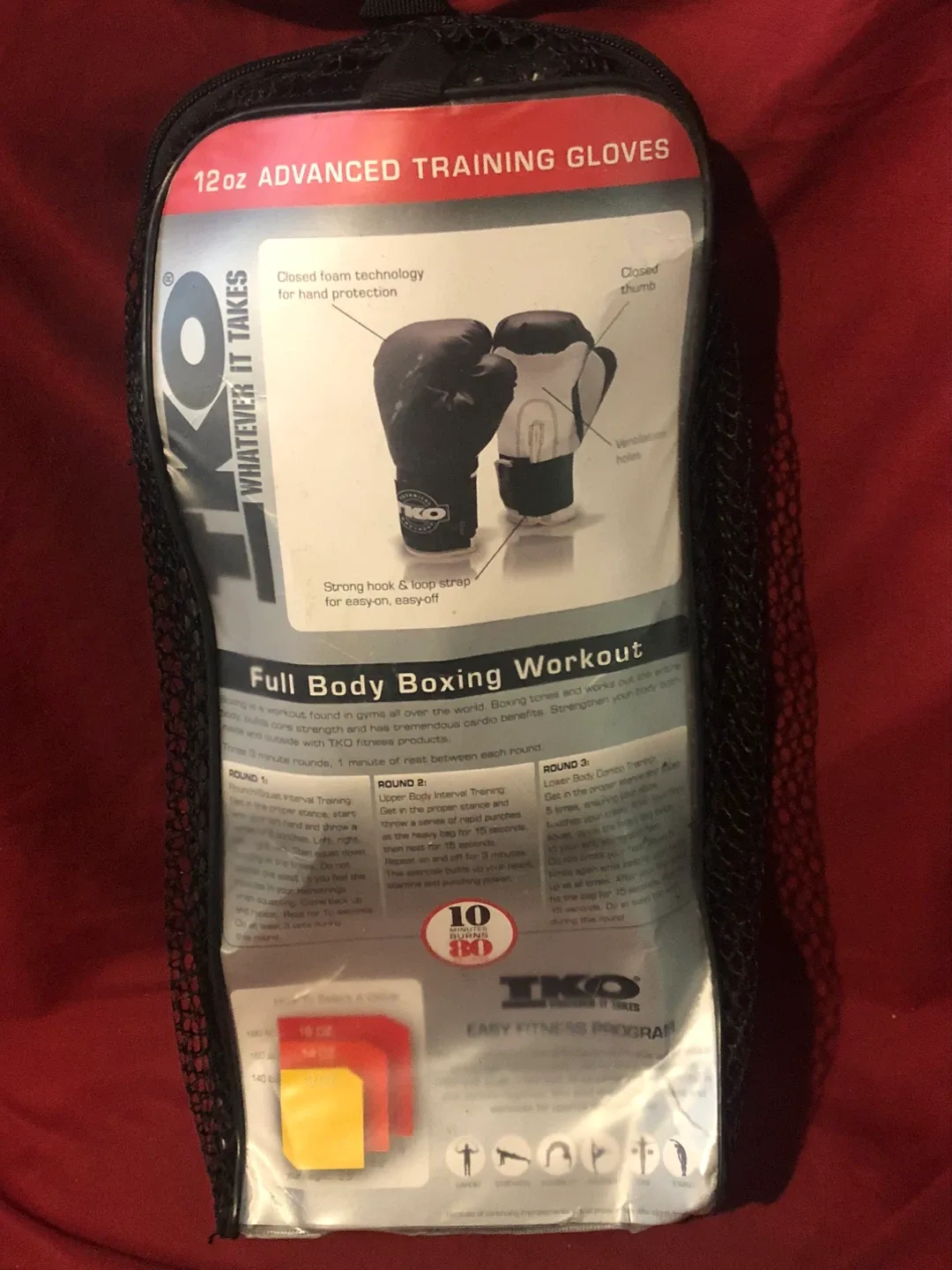 TKO 12oz Advanced Training Gloves - Black image indicator(3)